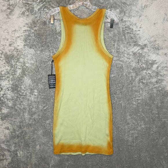 Forever 21 Women Boho Grunge Tie Dye Slim Fit Mini Sheath Tank Dress L NWT - Picture 2 of 12